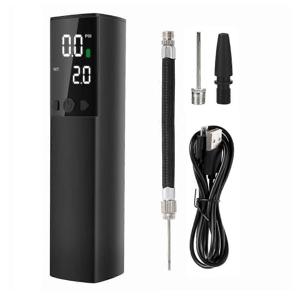 Elektrisk bollpump, Smart luftpump Bärbar snabb bollpumpning med exakt tryckmätare och Dig