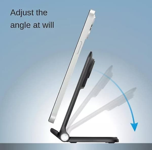 Portable Foldable 3 in 1 Wireless Charger Universal Smartphone Charging Stand 15w Qi Fast Charging