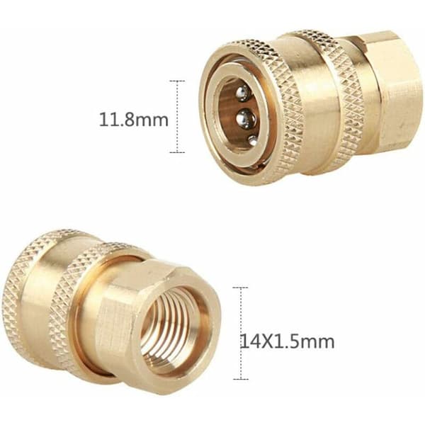 High-pressure spray nozzle connections, M14 thread, 1/4 quick connect