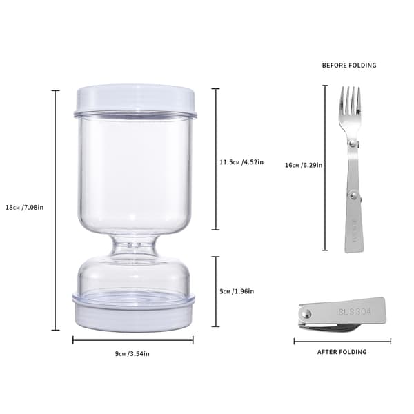 Timeglasformet sylteglas med gaffel Våd-tør separation Forseglingsglas til Jalapenos Radise White