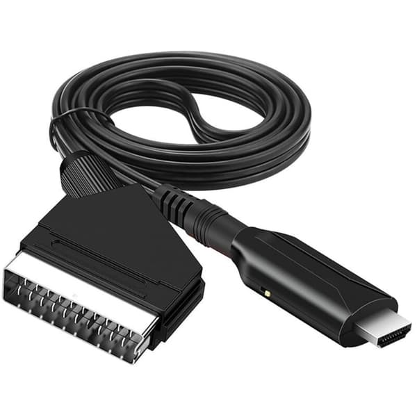 SCART til HDMI-kabel - SCART til HDMI-adapter - Alt-i-ett SCART til HDMI 1080p/720p lydvideokonverterer