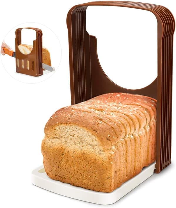 Bread Slicer, Foldable Adjustable Bread Slicing Machine