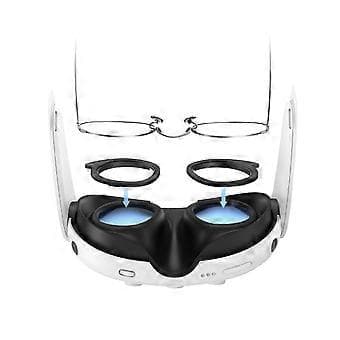 Eyeglass Spacer Protection for 3 Accessories Lens Protector Eyeglass Lens Insert Bumper Frame Anti-scratch Rings (combination)