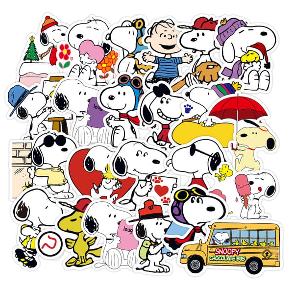 50 Snoopy Sarjakuva Tarrat Graffiti Tarrat