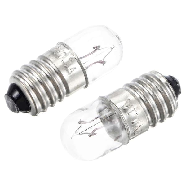 12V E10 Warm Yellow Mini Incandescent Bulbs 50-pack
