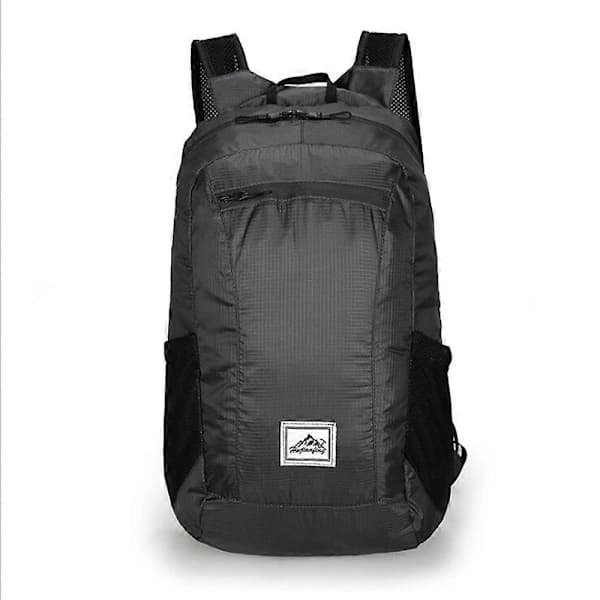 Lightweight Foldable Backpack Waterproof Backpack Foldable Bag Ultralight Outdoor Backpack for Women Men Travel Hiking Black