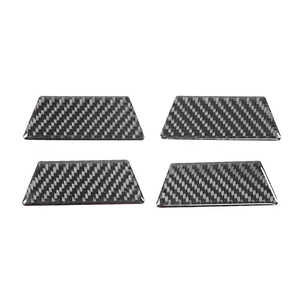 4 st/set kolfiber interiör dörrskålsramskydd för vänsterstyrd VW Touareg 2011-2018