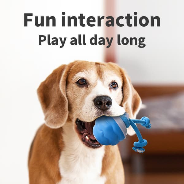 Interactive Dog Toy Ball - Rechargeable Rolling Ball with Tail for Small & Large Dogs, Relieves Boredom