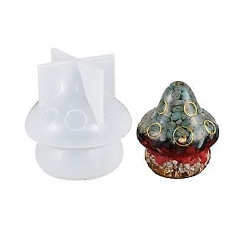 3D Svamp Ornament Silikoneform Harpiksform til DIY Håndværk Smykkeværktøj