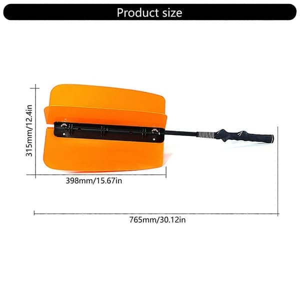 Golf Swing Fan, Golf Swing Training Aid with Non-Slip Grip, Golf Propeller Fan Trainer Swing Wind Power Training Tool Orange