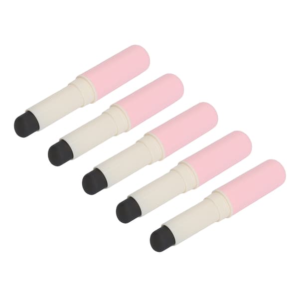 5 stk silikonleppebørstesett Profesjonell Smudge Concealer Rundhode Bærbar Kosmetisk Sminke Leppestiftbørstesett