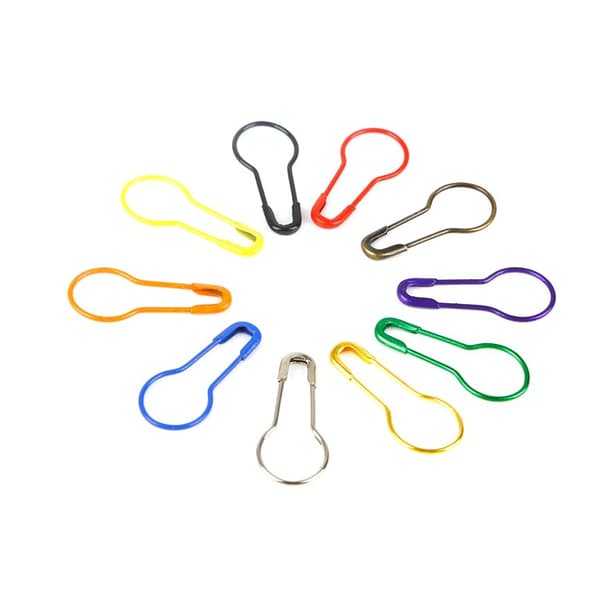 100 Pcs Metal Safety Pins Gourd Shaped Stitch Markers Marking Pins