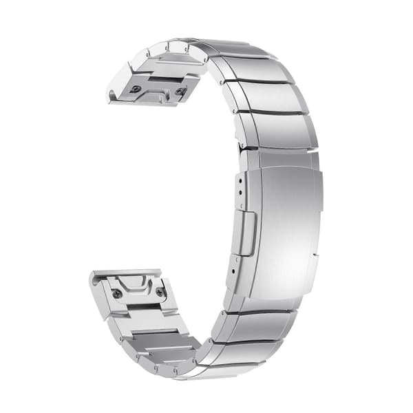 Metalarmbånd til Garmin Fenix 6 Pro GPS [DB] Sølv Sliver