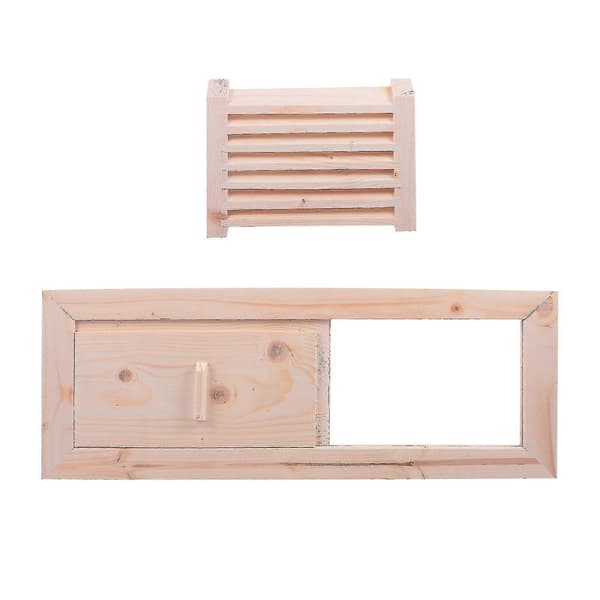 1 sæt saunarum luftventil persienner gitter ventilationspanel saunarum udstyr