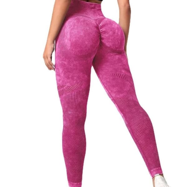 Seamless Training Pants Yoga Pants RED M red