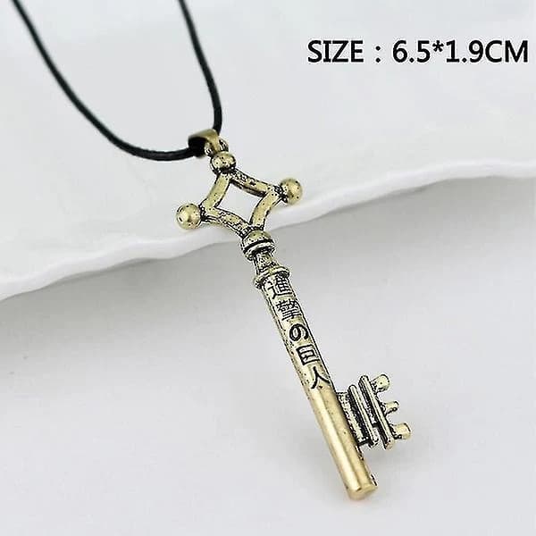 Attack on Titan Eren Nyckelhalsband Retro Hänge {Db)