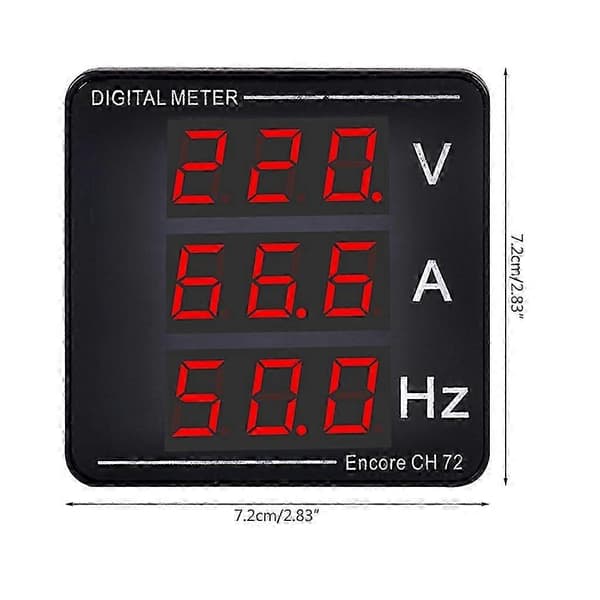 Avancerad AC-spännings- och strömmätare med 1-140A Amperemeter och 50-500V Voltmeter