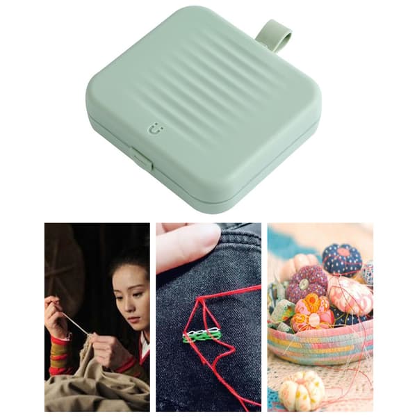 Magnetic Sewing Box with Suction Cup, Portable Small Double-Layer Magnetic Sewing Box for Home, Dorm, Travel