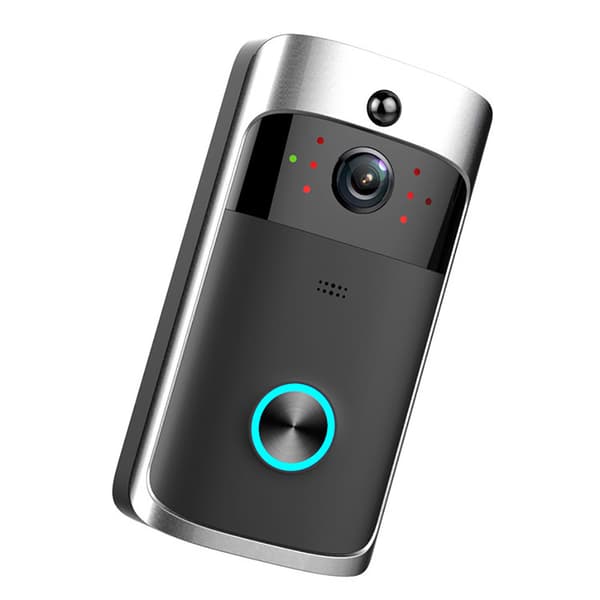 Wireless Video Doorbell with Motion Sensor and WiFi Black