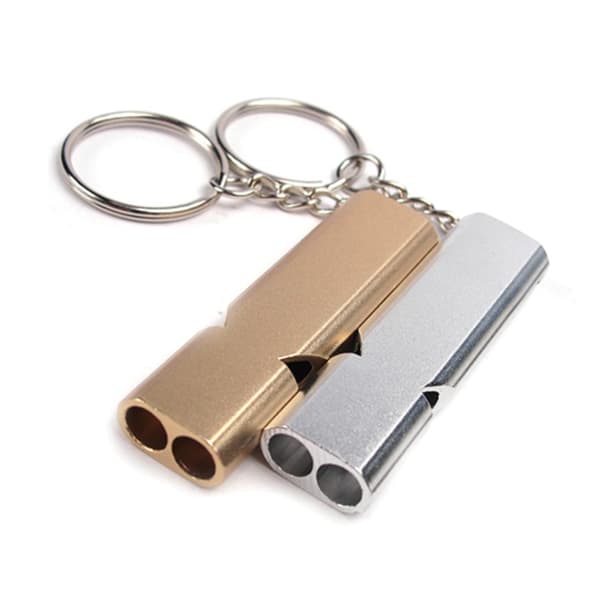 2 pcs AOTU Outdoor Camping Aluminum Emergency Whistle 100