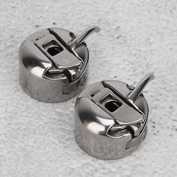 2 stk symaskinspolehylser, rustfritt stål, symaskintilbehør for Singer
