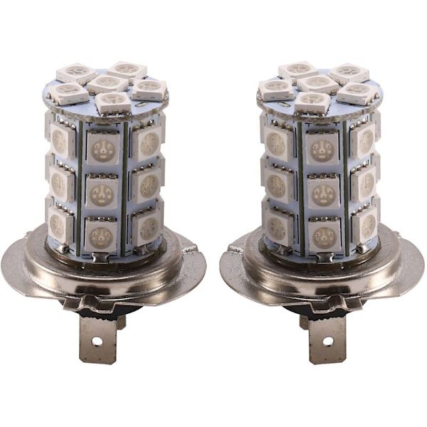 2 stk H7 5050 SMD LED tåkelys for 27 biler