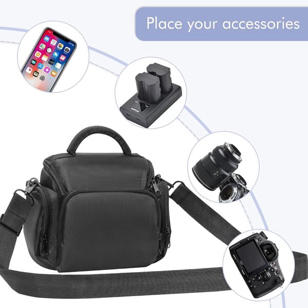 Camera Bag - Single Bag - Adjustable Shoulder Strap - Lightweight Waterproof - Crossbody Bag - 17*10*16cm)