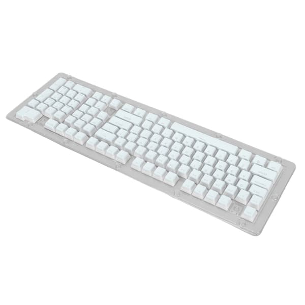 Keyboard Keycaps 130 Keys OEM Height PBT Pudding Double Layer Two-Color Injection Translucent DIY Keyboard Keycaps Blue