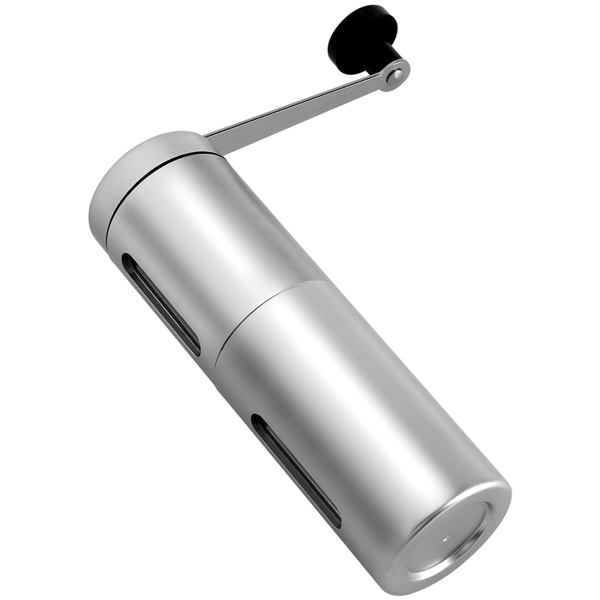 Manual Coffee Grinder with Adjustable Setting, Conical Burr, and Brushed Stainless Steel