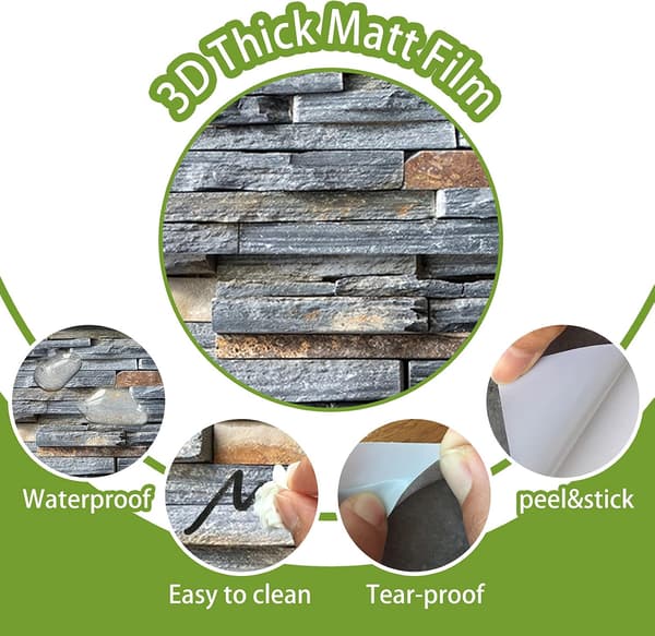 27 st Självhäftande Kakeldekor Vattentäta PVC Väggdekaler Självhäftande Cementkakeldesign