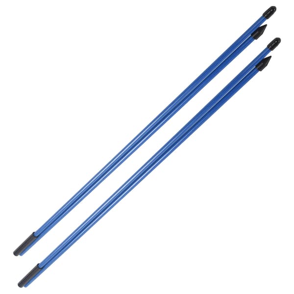 Glasfiber Golf Alignment Sticks 2 sektioner Vikbar Golf Riktindikator Rod AidBlue