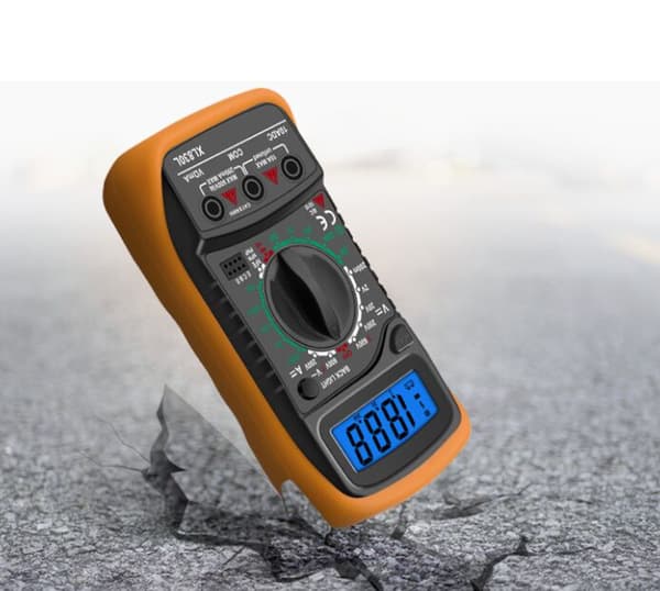 Digital LCD-multimeter, høykvalitets voltmeter amperemeter ohm