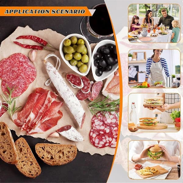Meat Press Stainless Steel Ham Press with Thermometer Sandwich Deli Meat Press Bacon Ham Press for Making