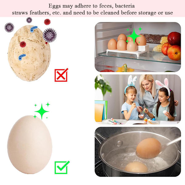 Chicken Shape Egg Brush for Eggs/Ducks Eggs High-Efficiency Egg Cleaning Tool for Poultry Eggs Cleaning Maillard Maillard