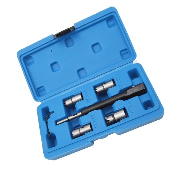 5 Pcs Diesel Injector Seat Tool Kit, High Hardness Robust Practical with Hex Wrench for CDI Engines