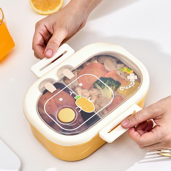 Multi-facks förseglad Bento Box Mångsidig läckagesäker matbehållare för picknick Green