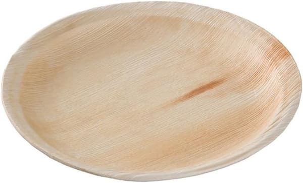 Palmware High-quality palm leaf plates I 25 pieces palm leaf round plates Ø25 cm I Biodegradable party tableware Quickly degradable B B