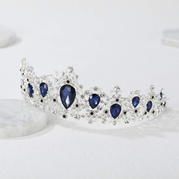 Kristall bryllupskrone Tiara Prinsesse Tiara Brudehår