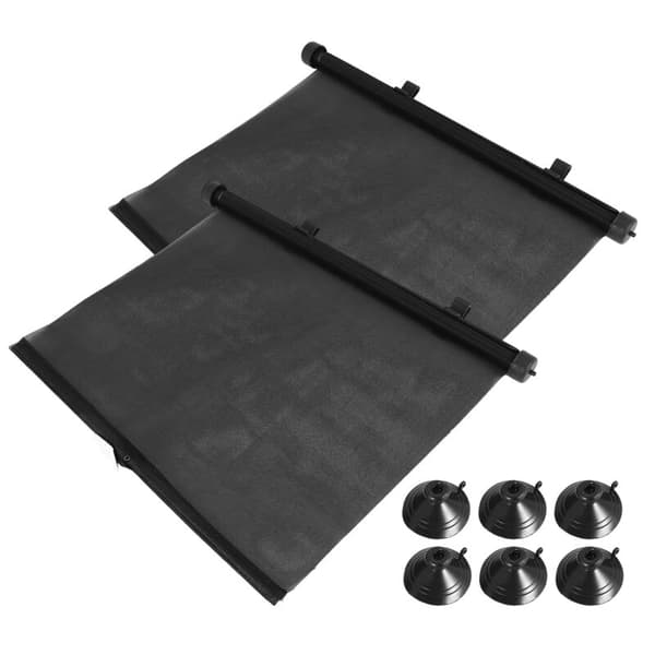 2 stk. 40X45CM Bil Solskærm Udtrækkelig Solskærm Sidegardin