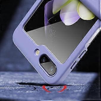 Hængslet etui til Galaxy Z Flip 5, stødsikkert beskyttelsesetui til Galaxy Flip 5 5g (gul)