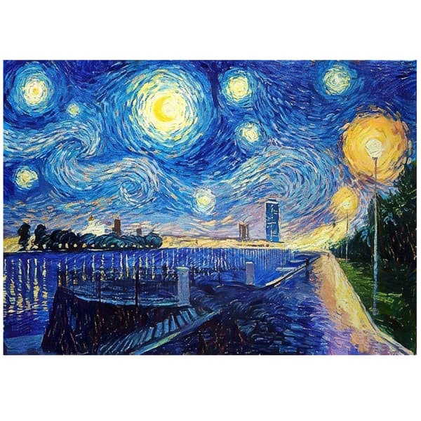 30x40cm Voksne Børn 5D DIY Diamantkunst Malersæt - Van Gogh