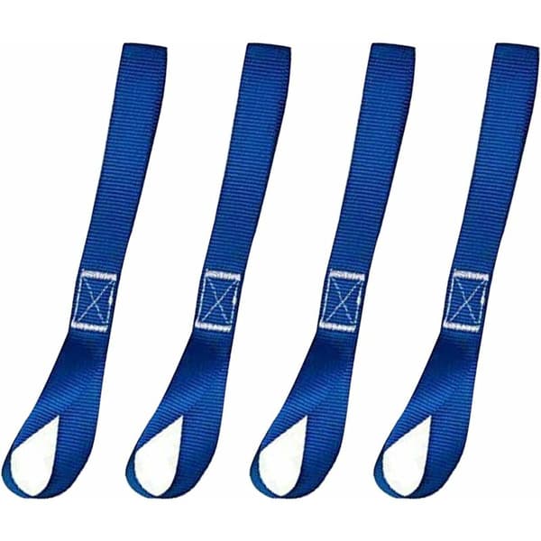 Tie-down Strap, Tie-down Straps, Lashing Straps, Luggage Tensioner, Adjustable Load Restraint, for Motorcycle, Car, Trailer, Luggage, Cargo, Blue, 4PC