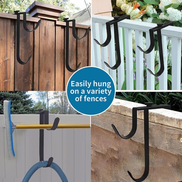 Justerbar Aluminium Poolstangholder, Kraftige Hegnskroge til Poolslange Pool Skimmer Tilbehør