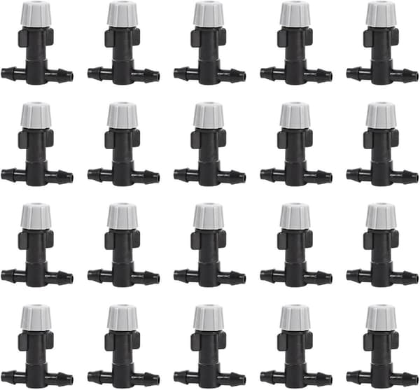 20 st Sprinklerhuvuden Dimmunstycke - T-kopplingar - Dimbevattning - Droppbevattningssatser för Hemträdgård.