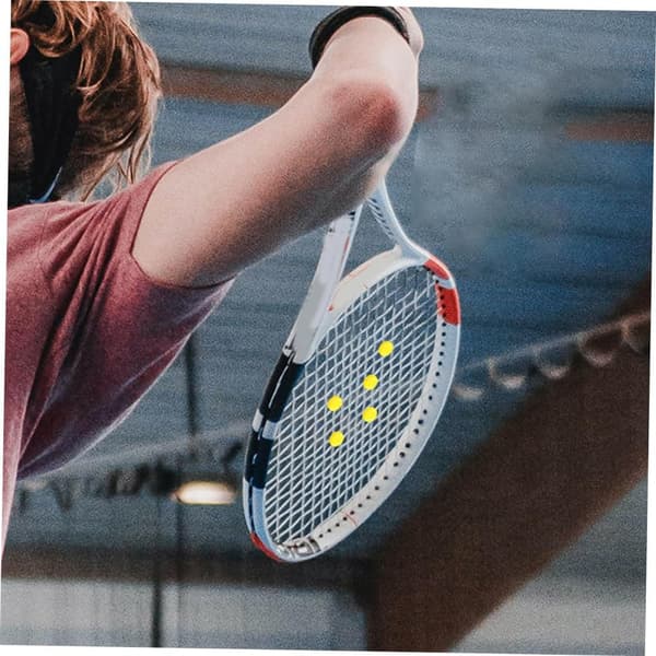 4 stk. silikone ketsjerdæmper til tennis vibrationsdæmper nem at transportere ketsjertilbehør mod vibrationer -