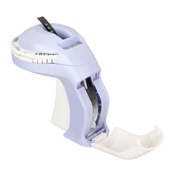 Pregemaskin med 2 ruller teip 600 dpi DIY 47 tegn Manuell 3D Bærbar Pregemaskin Skriver Lilla