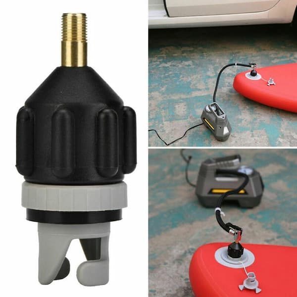 Oppustelig Båd Paddleboard Kajak Kano Pumpe Sup Luftventil Adapterstik [DB] Orange Orange