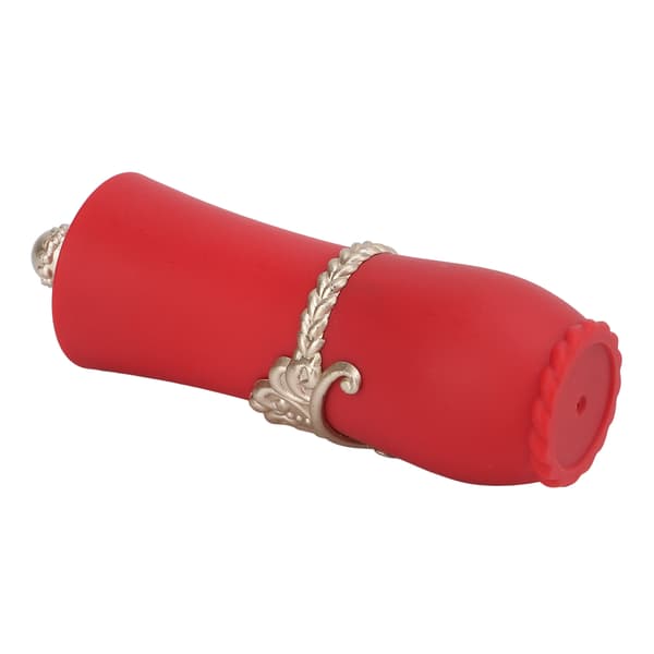 Needle Pin Cushion Lipstick Shape Exquisite Beautiful Retractable Design Portable Household Needle Collector with Needle Red
