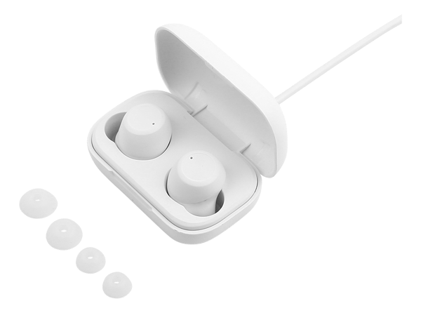 T210 TWS in-ear hörlurar med laddningsfodral, TWS, vit Vit