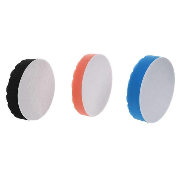 3x Hex-Logic Buff Buffer Poleringspute Kit For Bil Poleringsmaskin 5 tommer
